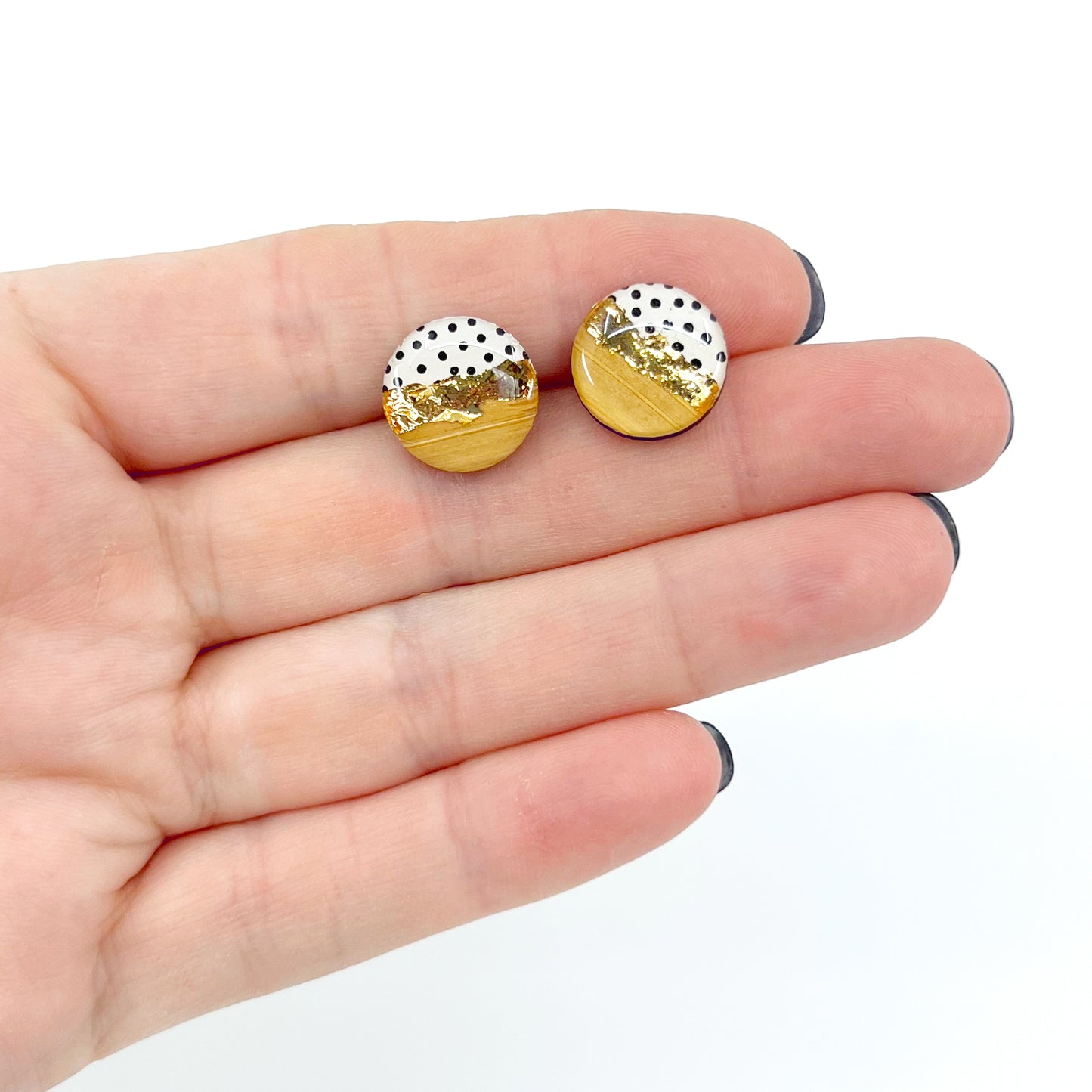 Dots - Hand Painted - Natural Spotties