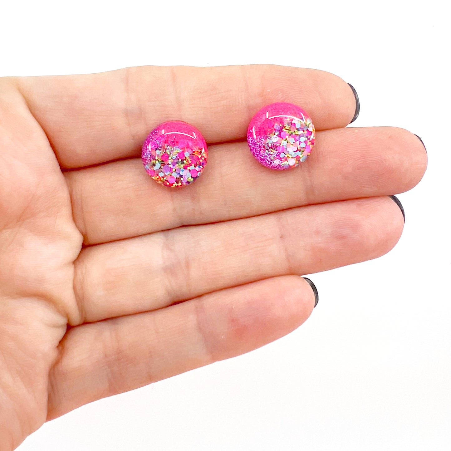 Pink Bubblegum - Small Studs
